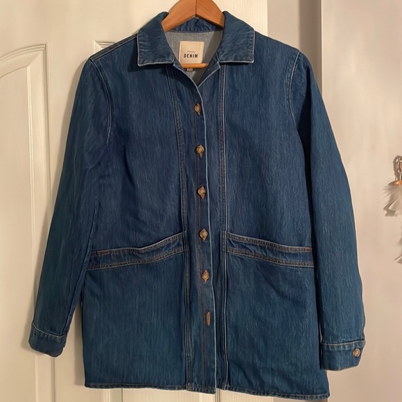 Sezane Will jacket NWOT size S indigo - Picture 2 of 4